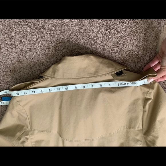 ❗️SOLD❗️🎉2xHP🎉 Burberry Tan Trench Coat Sz 8R - Picture 14 of 15